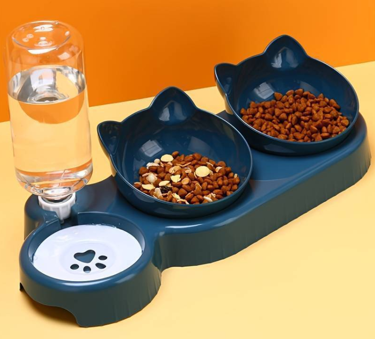 KittyFrenzy | Automatic Cat Feeder Bowl — Scheduled Food & Water Dispenser