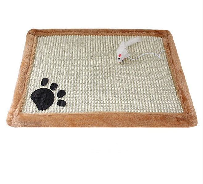 KittyFrenzy sisal cat scratch mat and claw grinding pad