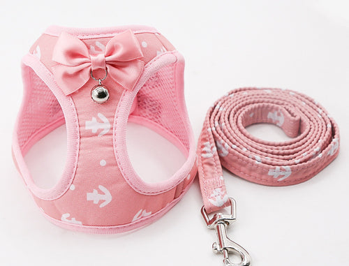 KittyFrenzy adjustable cat chest harness and leash set