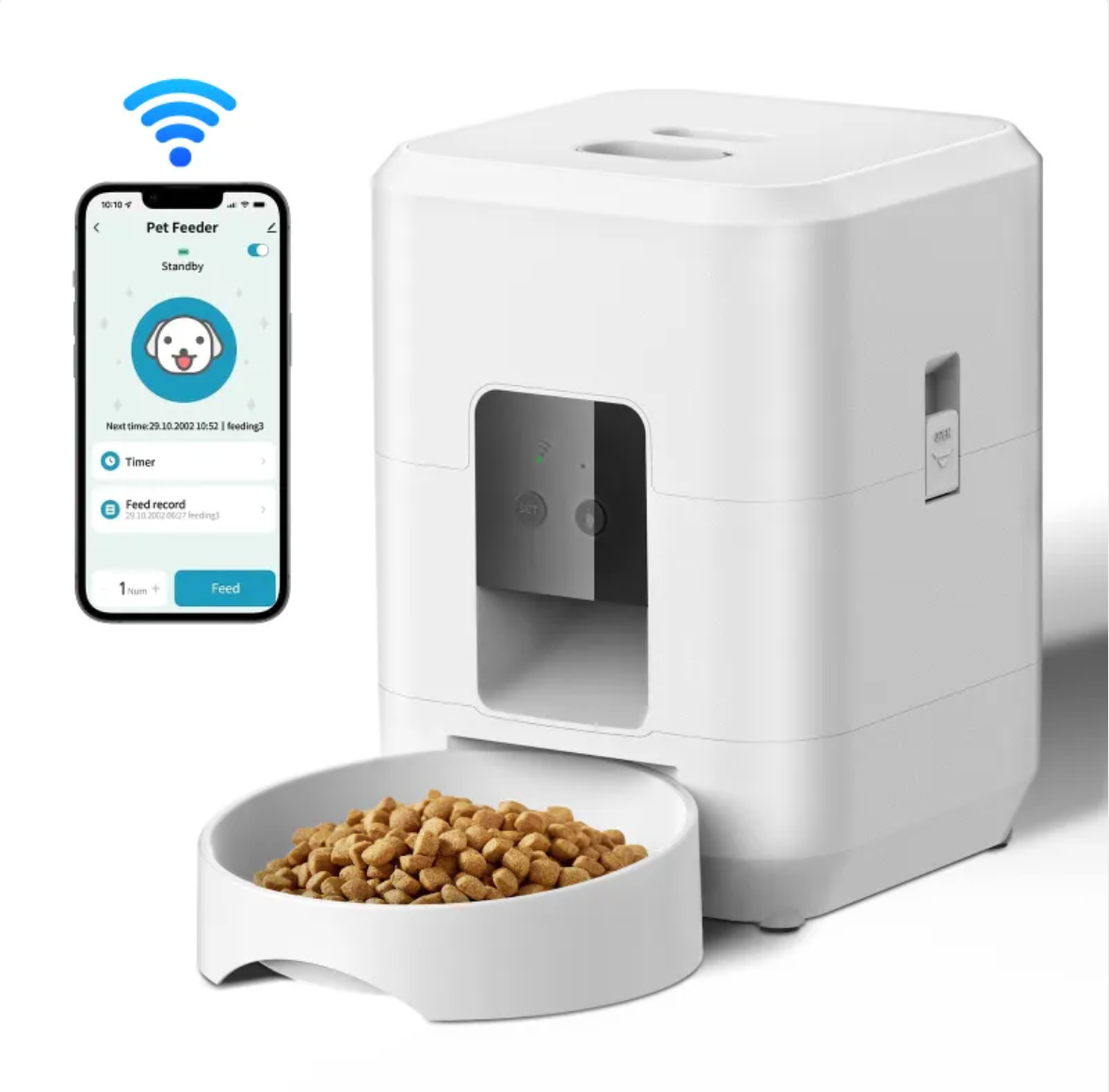 KittyFrenzy | Automatic Pet Feeder — WiFi & Timed Feeding for Cats & Dogs