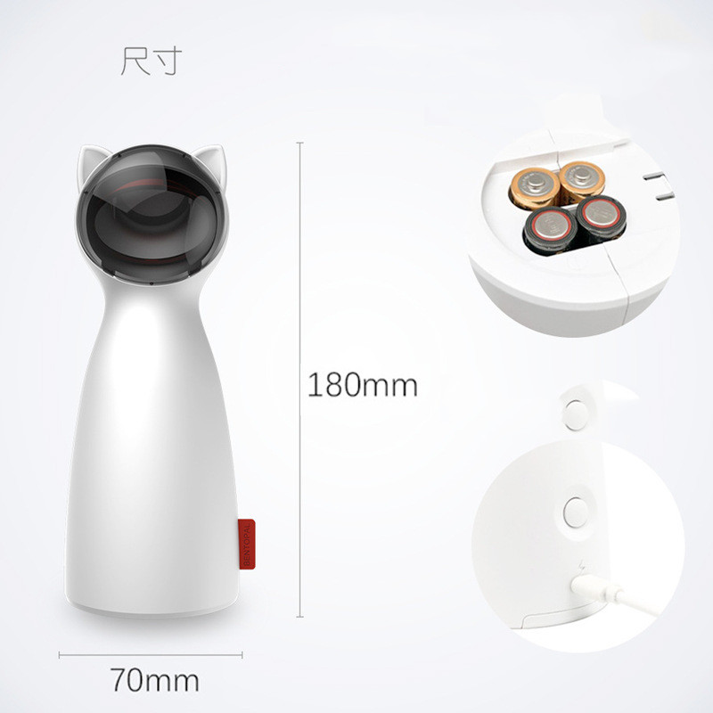 KittyFrenzy | Interactive Laser Cat Toy — Auto Timer, Laser & Flashlight Modes