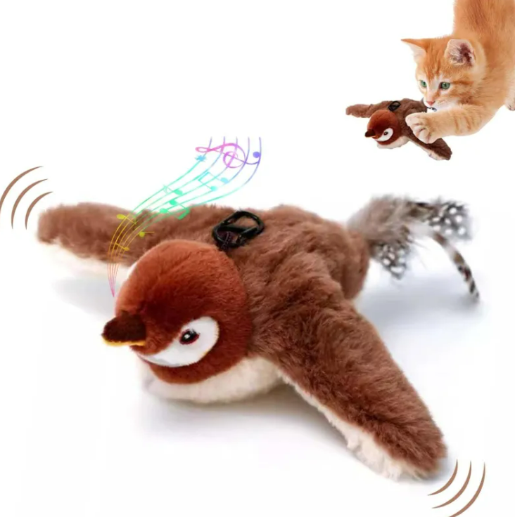 KittyFrenzy | Interactive Chirping Bird Cat Toy — Realistic Sound & Motion Play