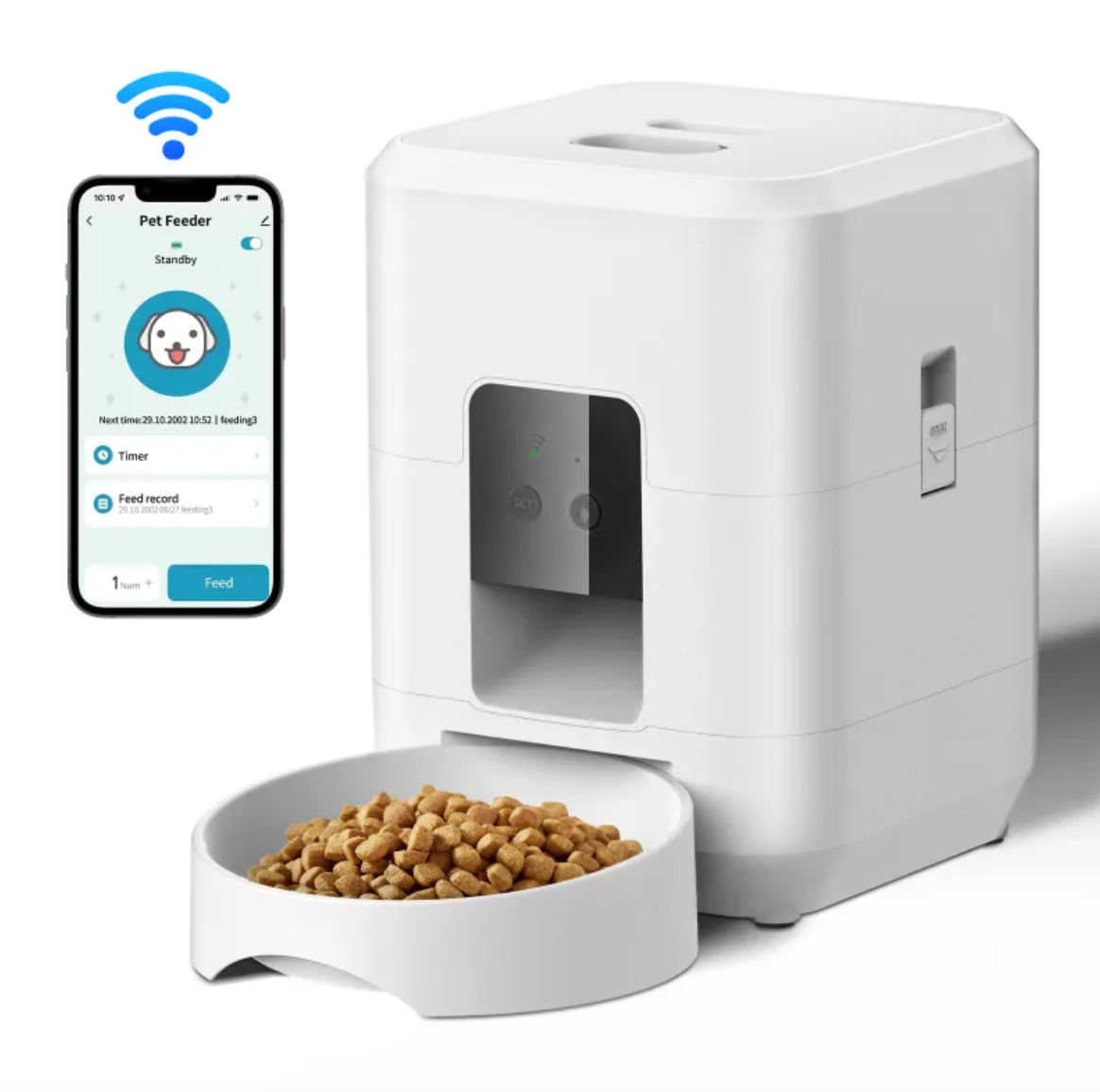 KittyFrenzy | Automatic Pet Feeder — WiFi & Timed Feeding for Cats & Dogs