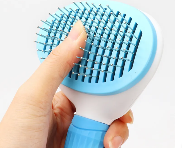 KittyFrenzy | Pet Hair Removal Comb — Deshedding & Detangling for Cats & Dogs