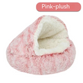 KittyFrenzy semi-closed shell-shaped cat bed nest