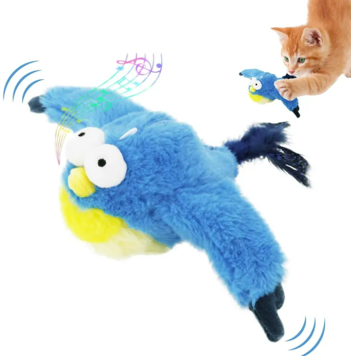 KittyFrenzy | Interactive Chirping Bird Cat Toy — Realistic Sound & Motion Play