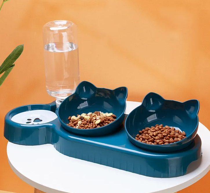 KittyFrenzy | Automatic Cat Feeder Bowl — Scheduled Food & Water Dispenser