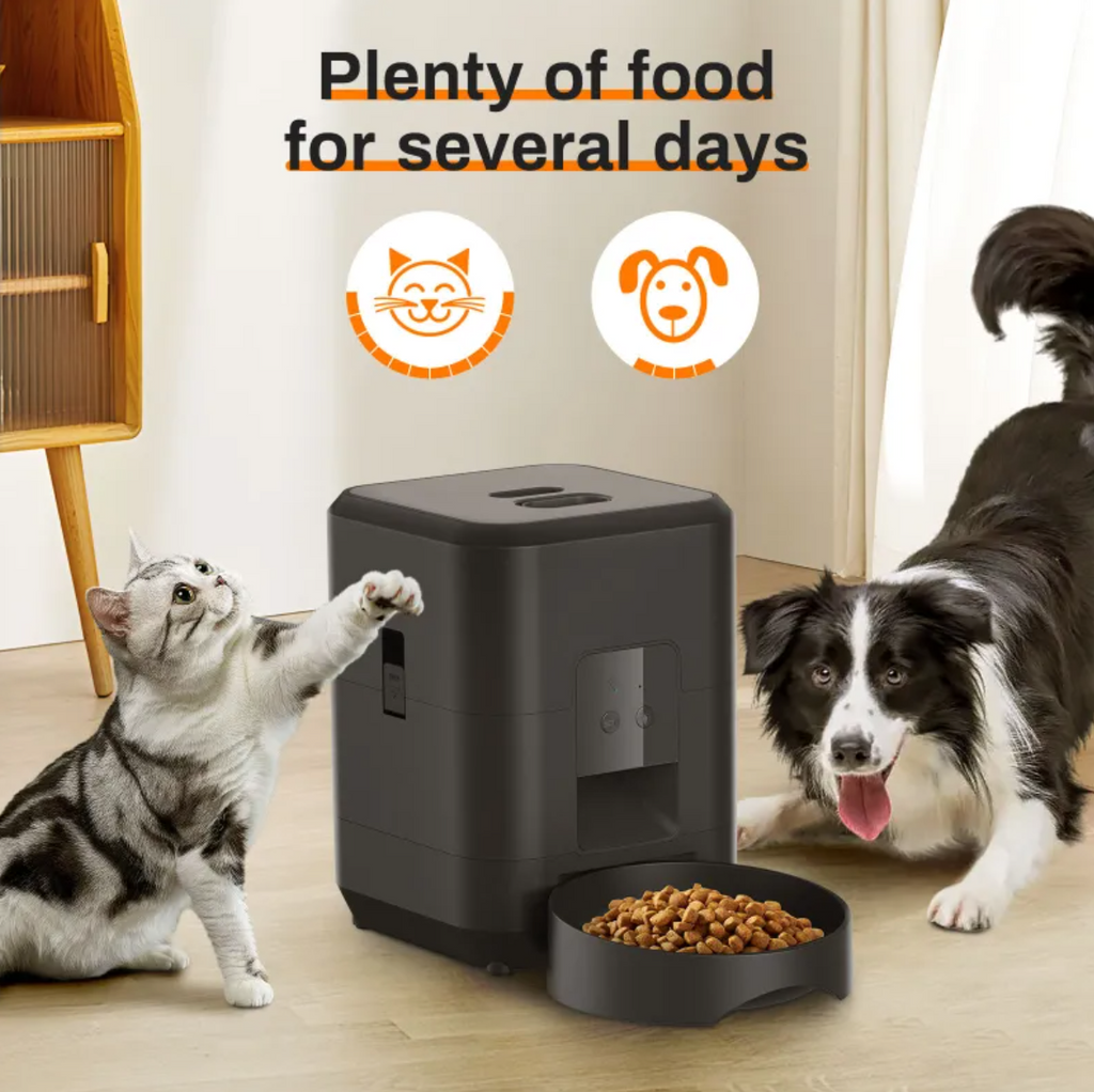 KittyFrenzy | Automatic Pet Feeder — WiFi & Timed Feeding for Cats & Dogs