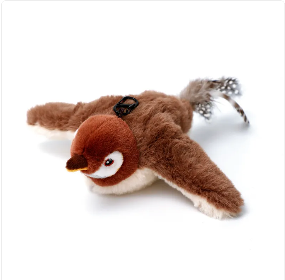 KittyFrenzy | Interactive Plush Cat Toy — Sound & Motion Jumping Fish, Bird & More
